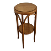 1940s curved wood side table