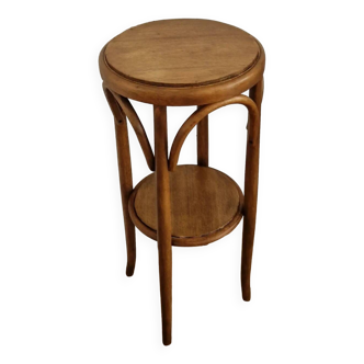 1940s curved wood side table