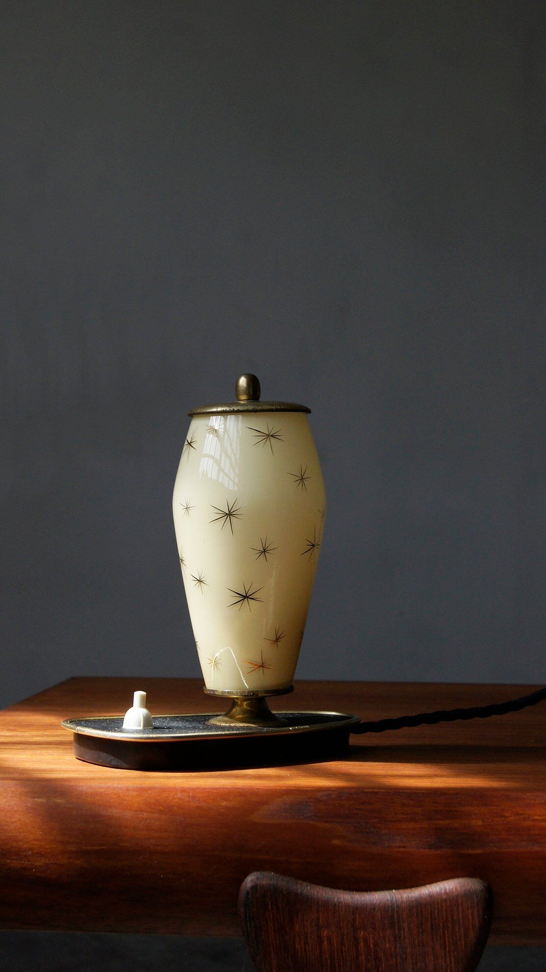 Mid-Century Rockabilly Table Lamp, 1940s