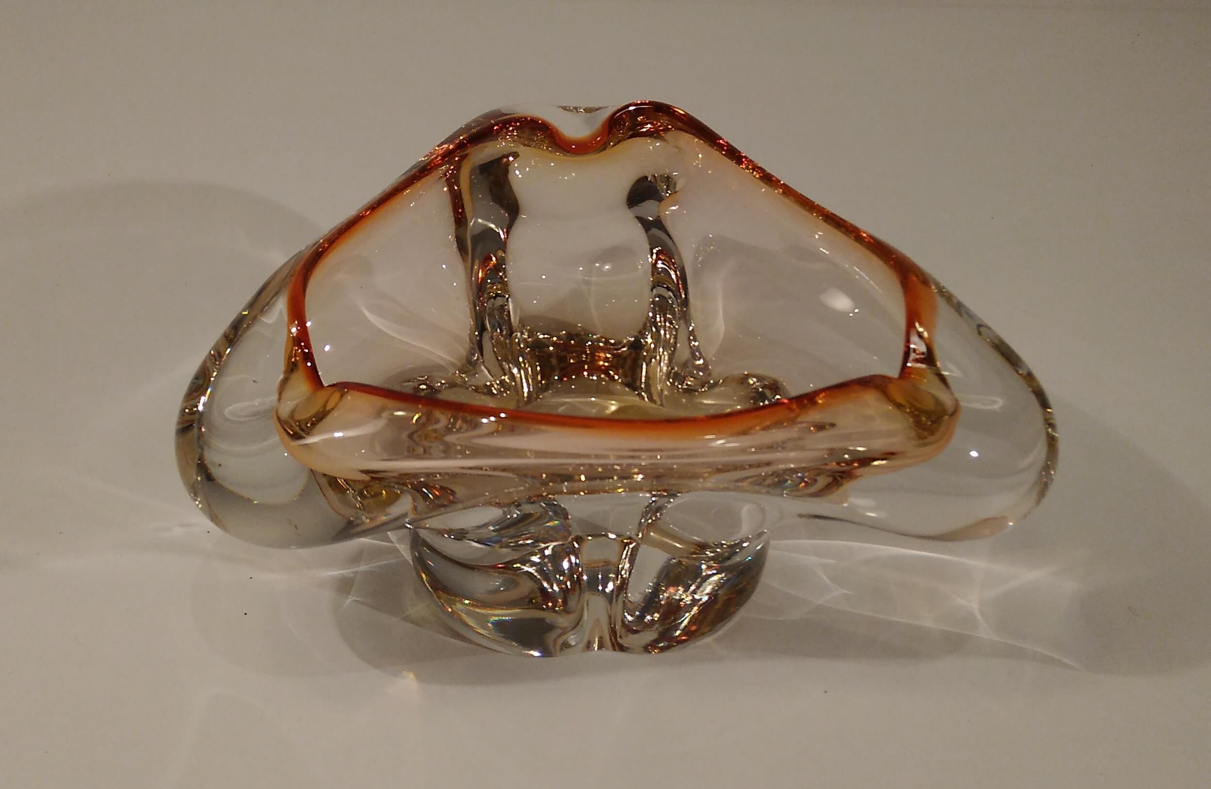 Vintage glass ashtray