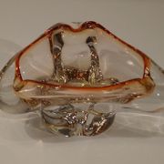 Vintage glass ashtray
