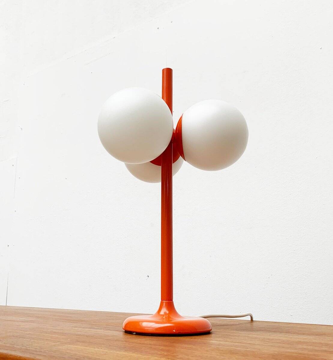 German table lamp from the mid-century space age by Kaiser Idell / Kaiser Leuchten.