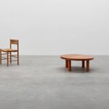 Pierre Chapo, Coffee Table Model T02M in Solid Elm, France 1976