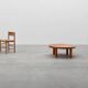 Pierre Chapo, Coffee Table Model T02M in Solid Elm, France 1976
