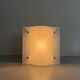 Simple wall light in opal glass with a square design, 1970s, Italy.