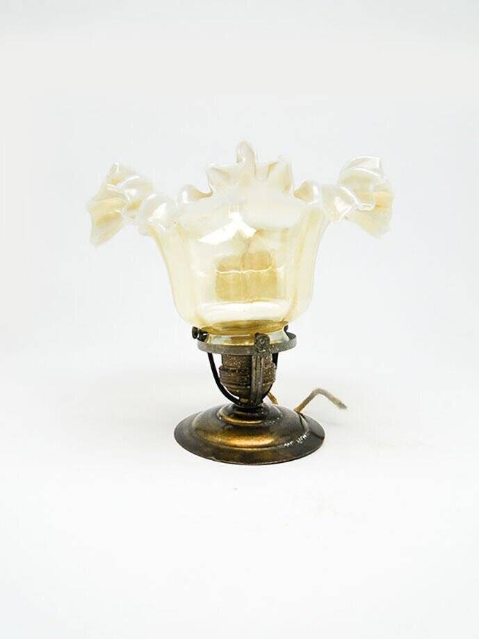 Early 20th century glass pendant lamp