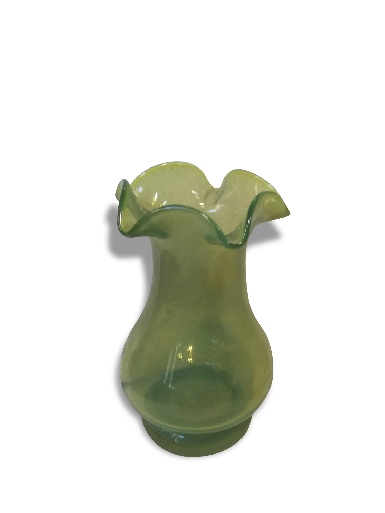 Polish design green vase