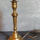 Old solid brass lamp base