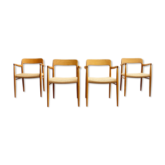 Chairs by Niels O. Møller for J.L. Moller, Model 56,Denmark, 1950s