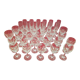 Service of Villeroy crystal glasses and Boch Tulip model