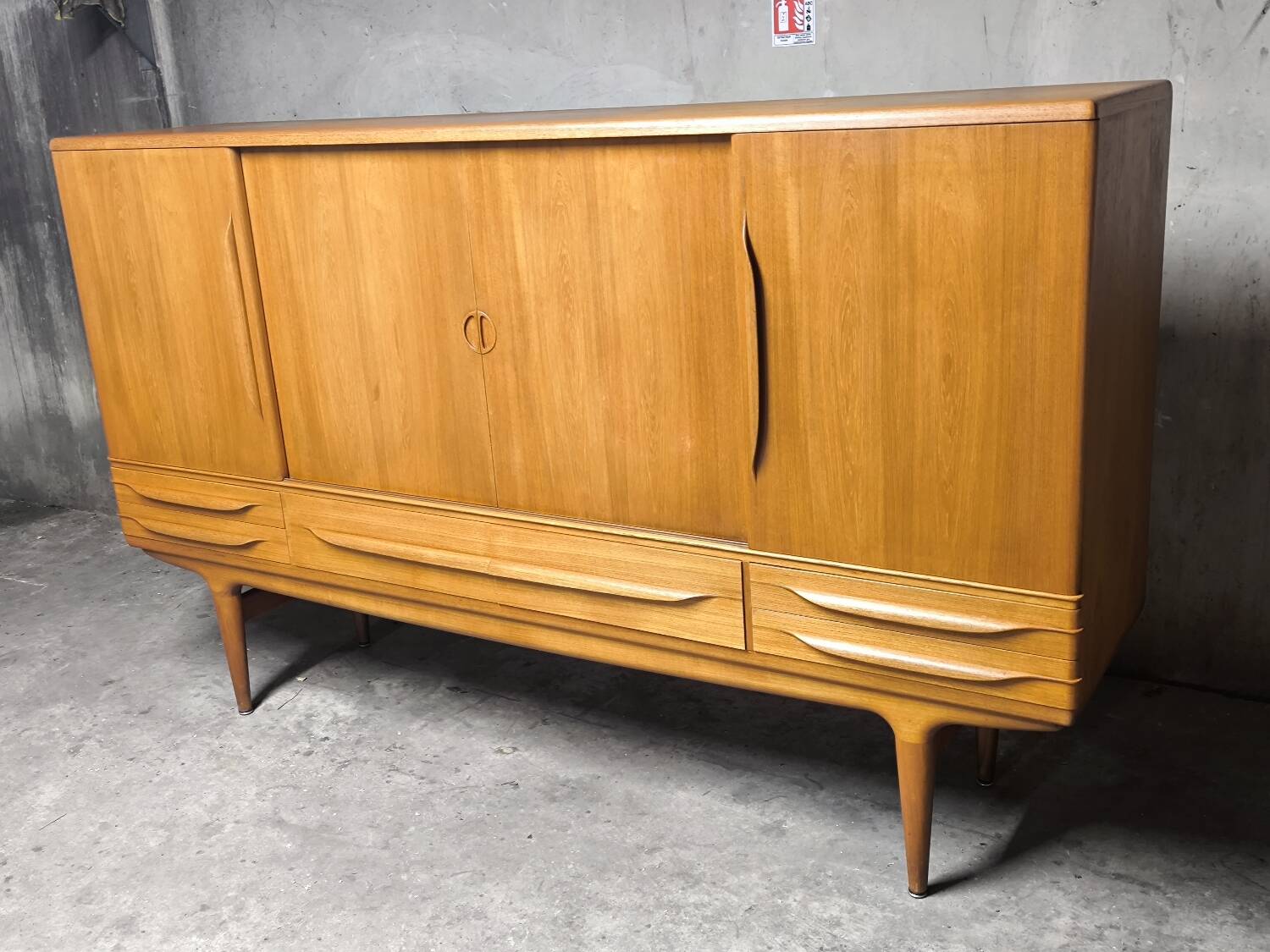 Vintage Scandinavian teak enfilade from the 1960s by Johannes Andersen.