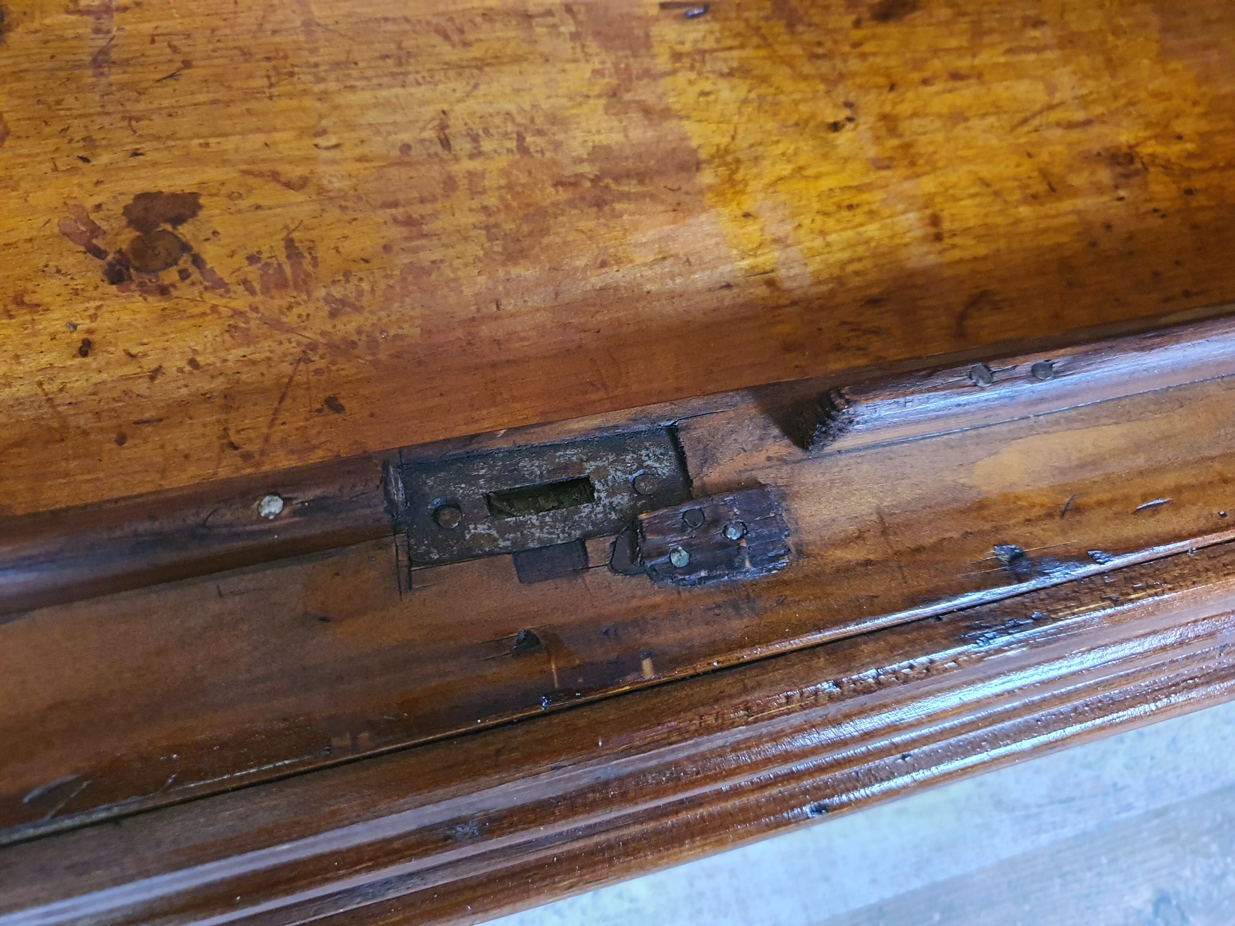 Rustic Wardrobe in Fir with Curtains