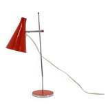 1960s Josef Hurka Red Desk Lamp, Czechoslovakia