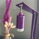 Agemob purple desk lamp in vintage Memphis style from the 80s and 90s.