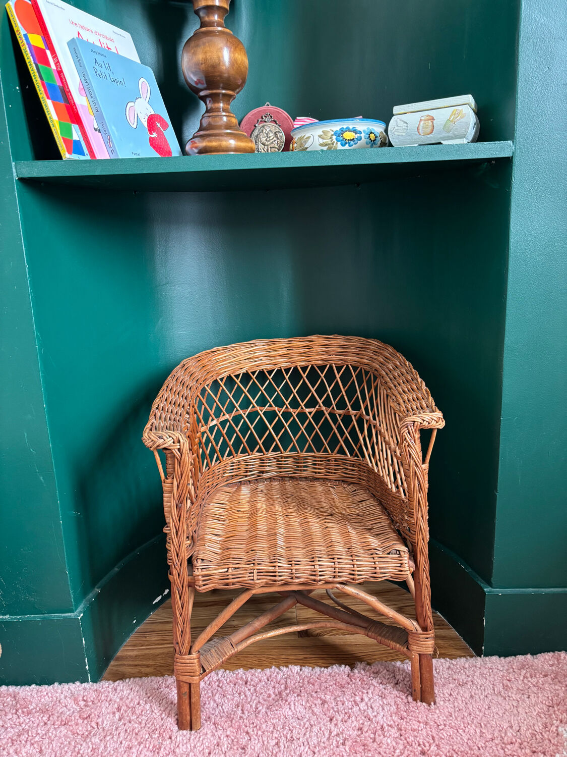 Children's rattan armchair
