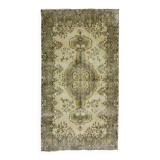 Turkish Anatolian Handmade Vintage Area Rug 205 cm x 94 cm
