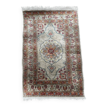 Turkish silk rug 70cm x 40cm