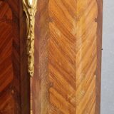 Armoire lingère style Louis XV marqueterie et bronze, fin XIXème s.
