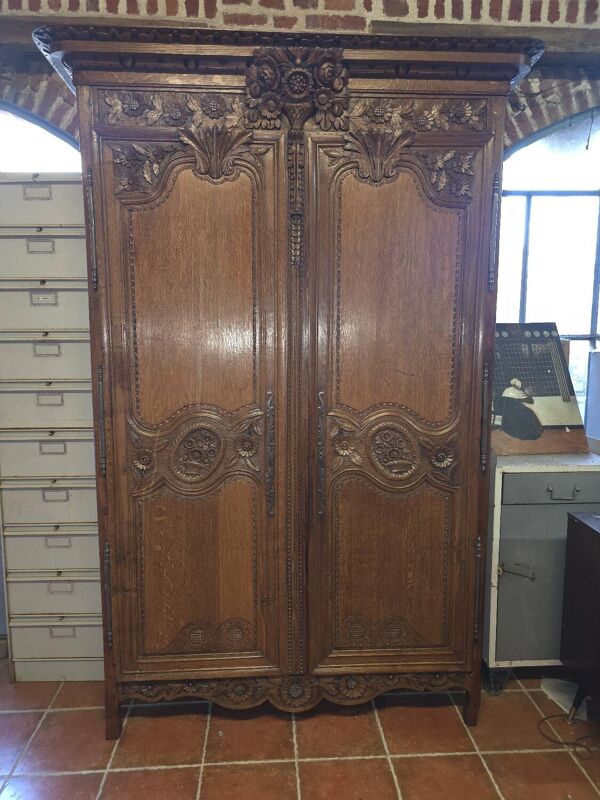 Armoire Normande, armoire de mariage en chêne