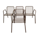 4 EMU metal Rio model chairs