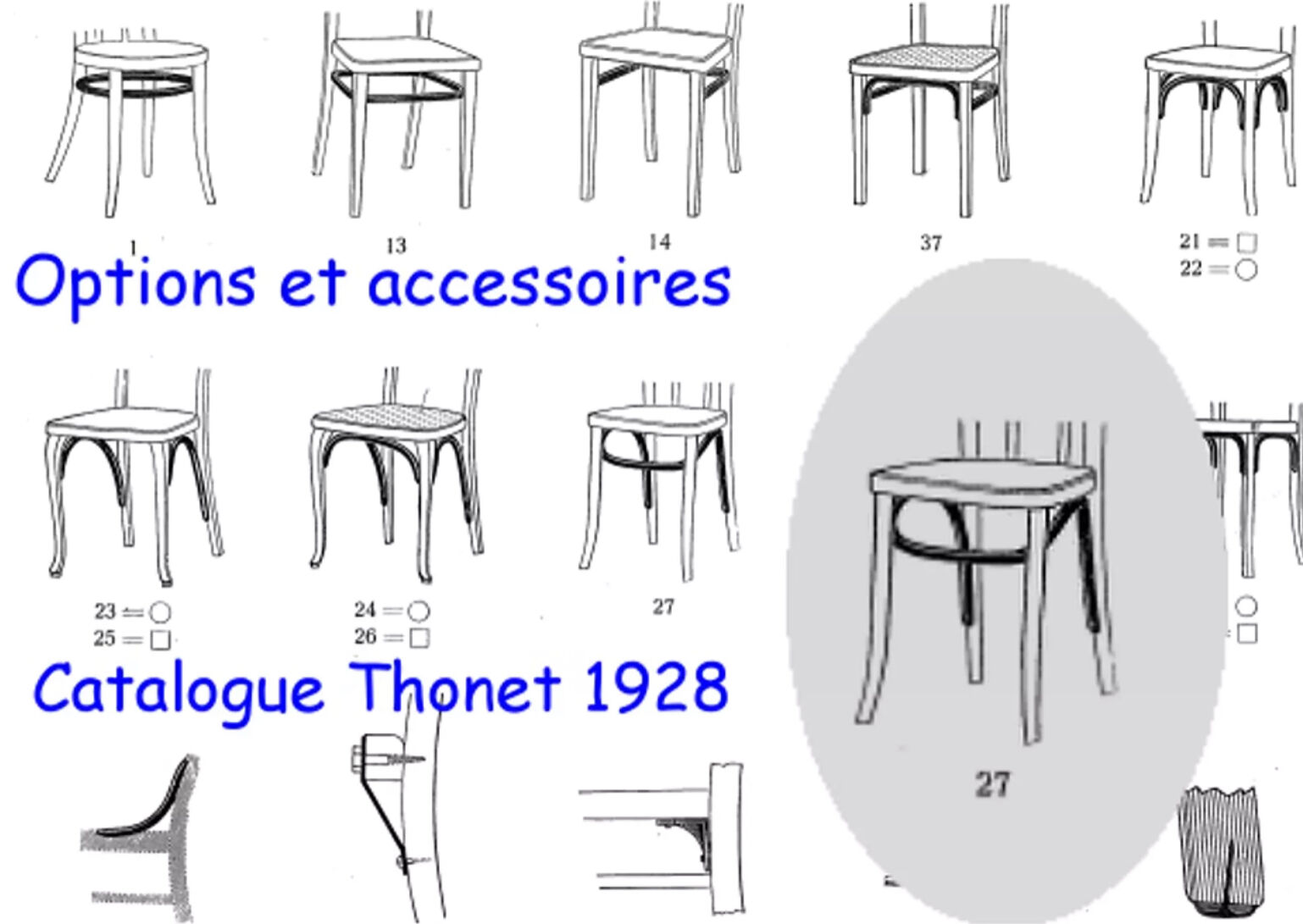 Chairs Thonet A429 1930