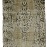 Turkish Anatolian Handmade Vintage Rug 255 cm x 145 cm