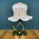 Italian table lamp in pink Murano glass, 1980s.