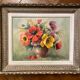 Painting: oil on canvas - still life with anemones