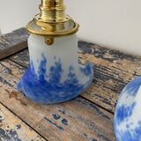 Pair of art deco wall lamps electrified to nine