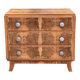 Commode art déco ronce de noyer brut