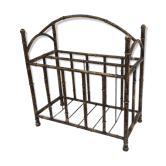 Bamboo effect magazine rack