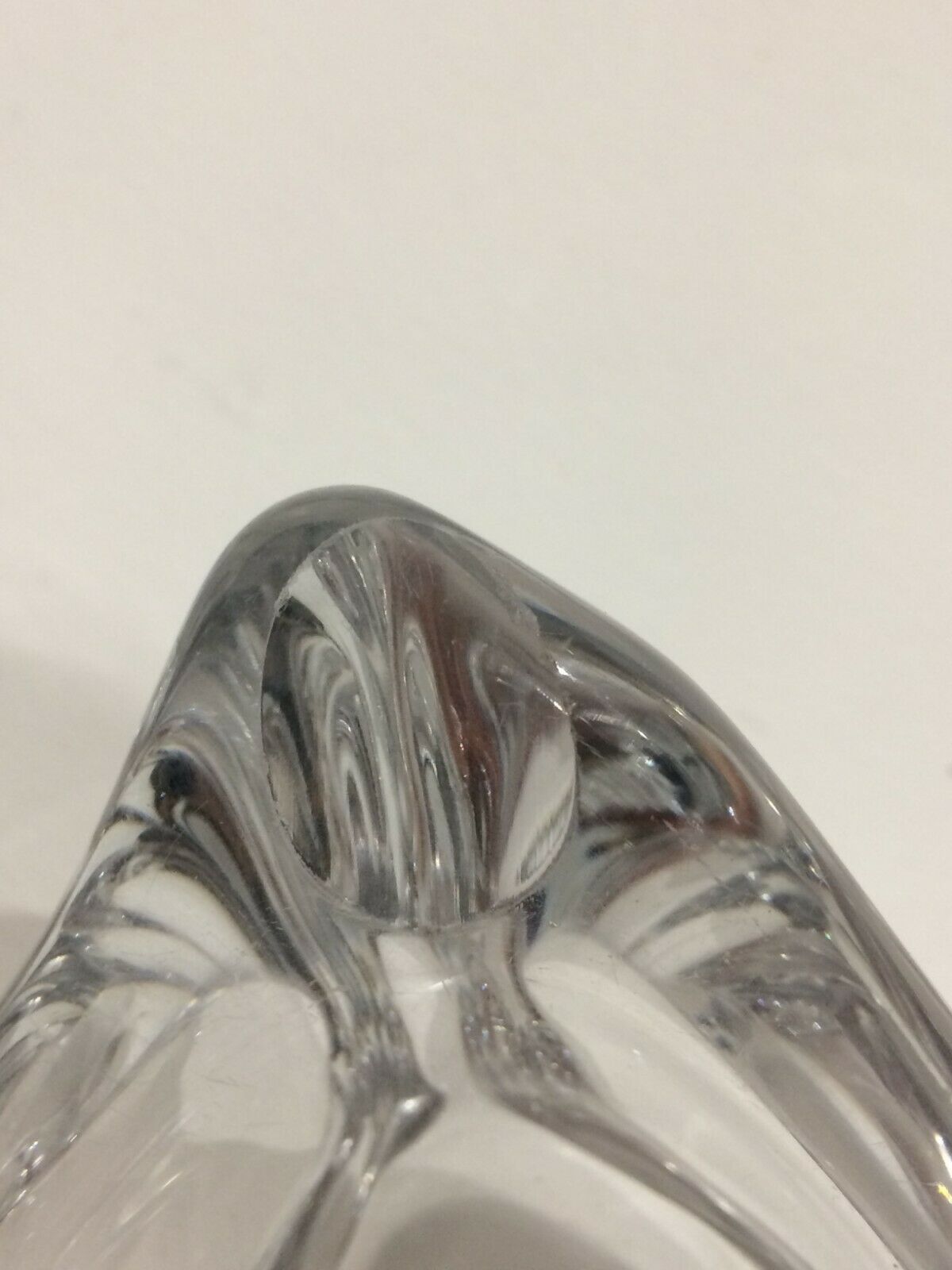 Cendrier en cristal signé à la pointe Daum France