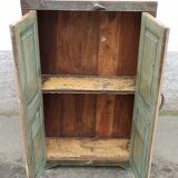 Old green wood cabinet