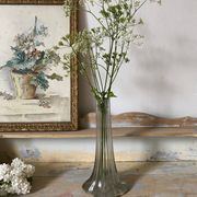Vase en verre soliflore années 50-60