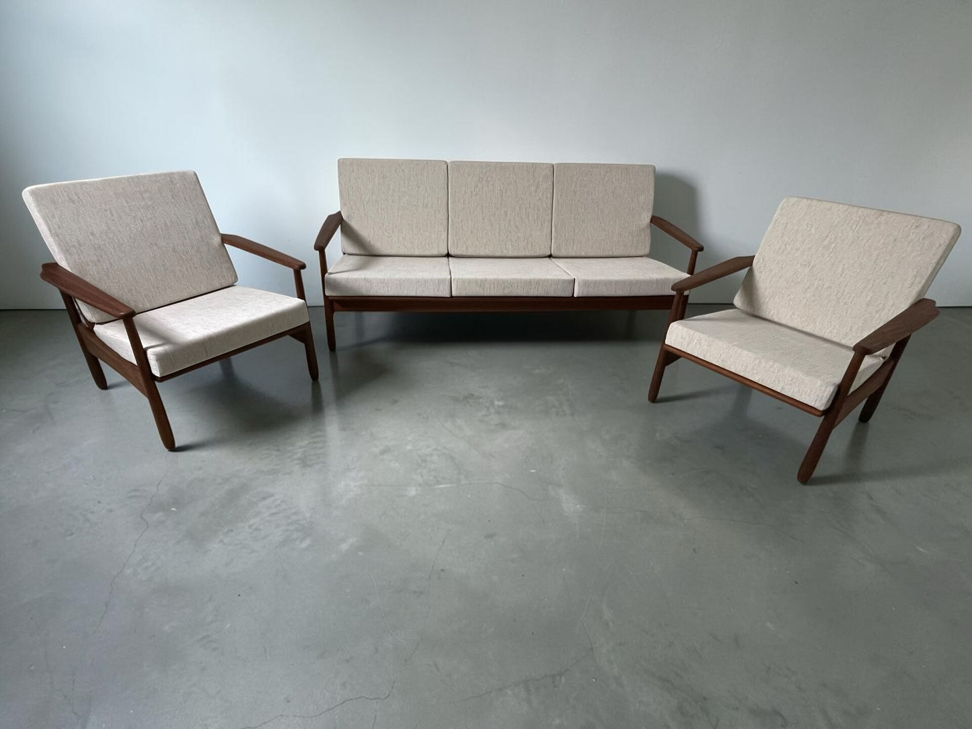Salon scandinave en teck 1960