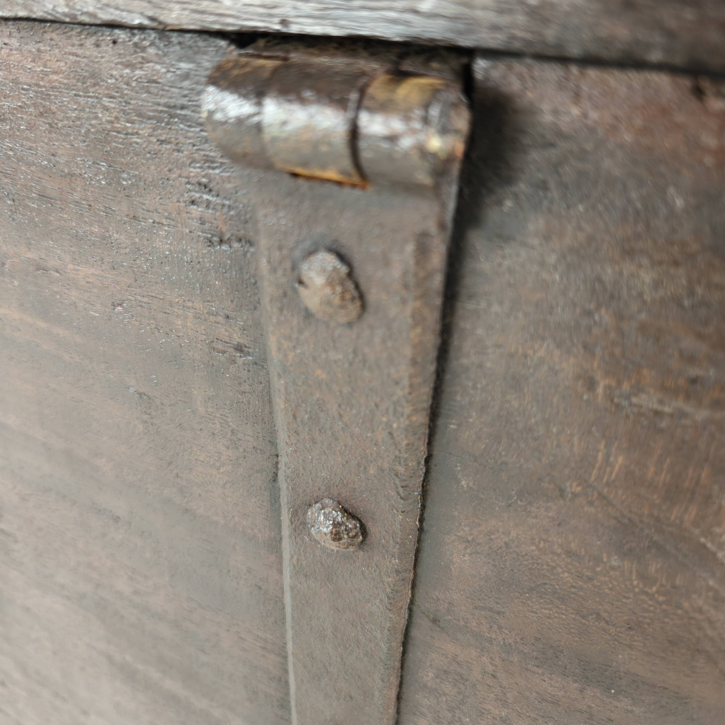 18th Century Dutch VOC Colonial Chest with Brass Mounts