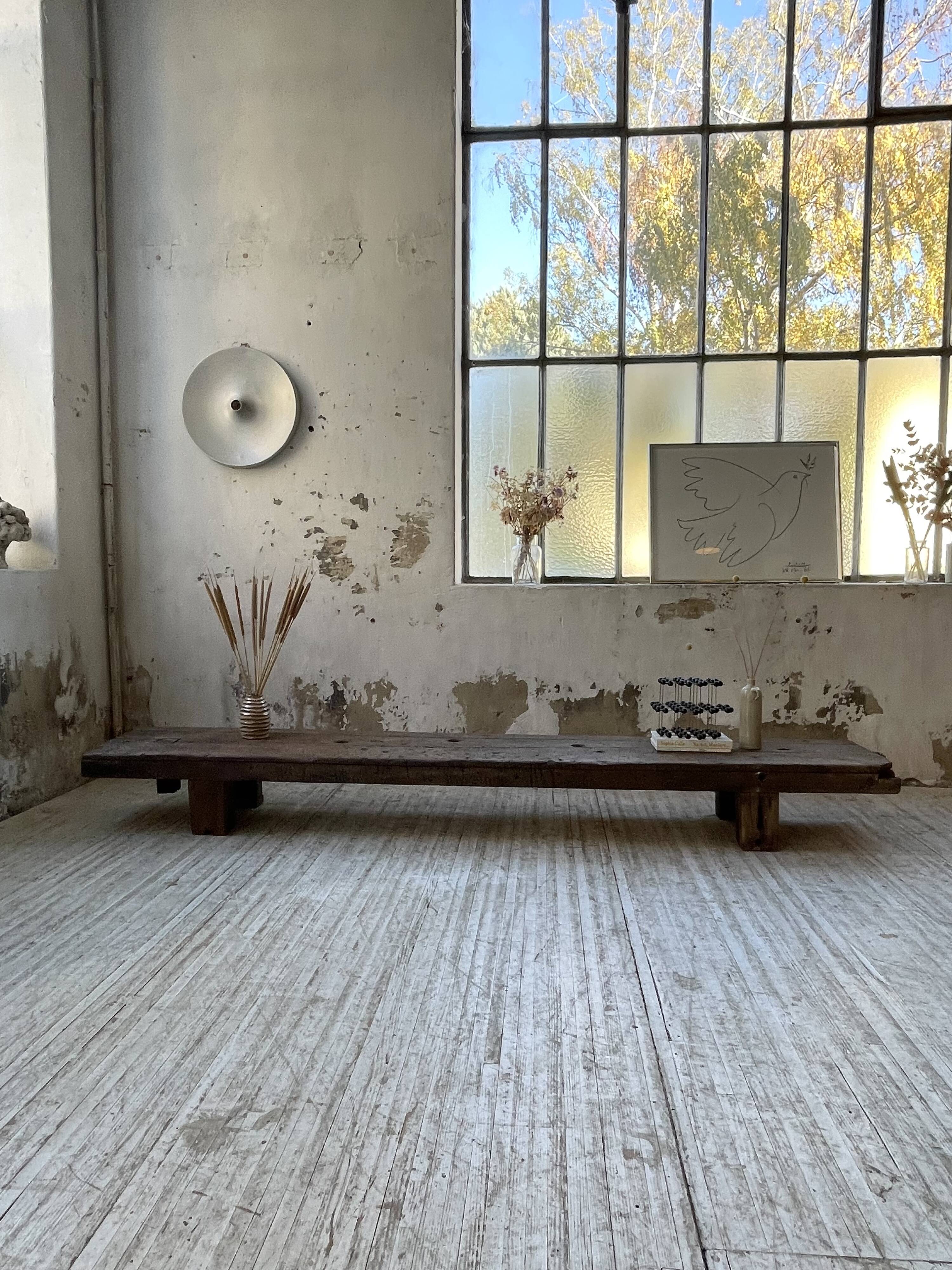 Workbench bench coffee table solid oak XXL