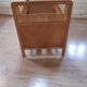 Child bed wood and rattan