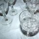 Lot of 6 old engraved wine glasses