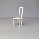 Antonello Mosca ‘royal’ white leather high back chairs for Ycami set/6