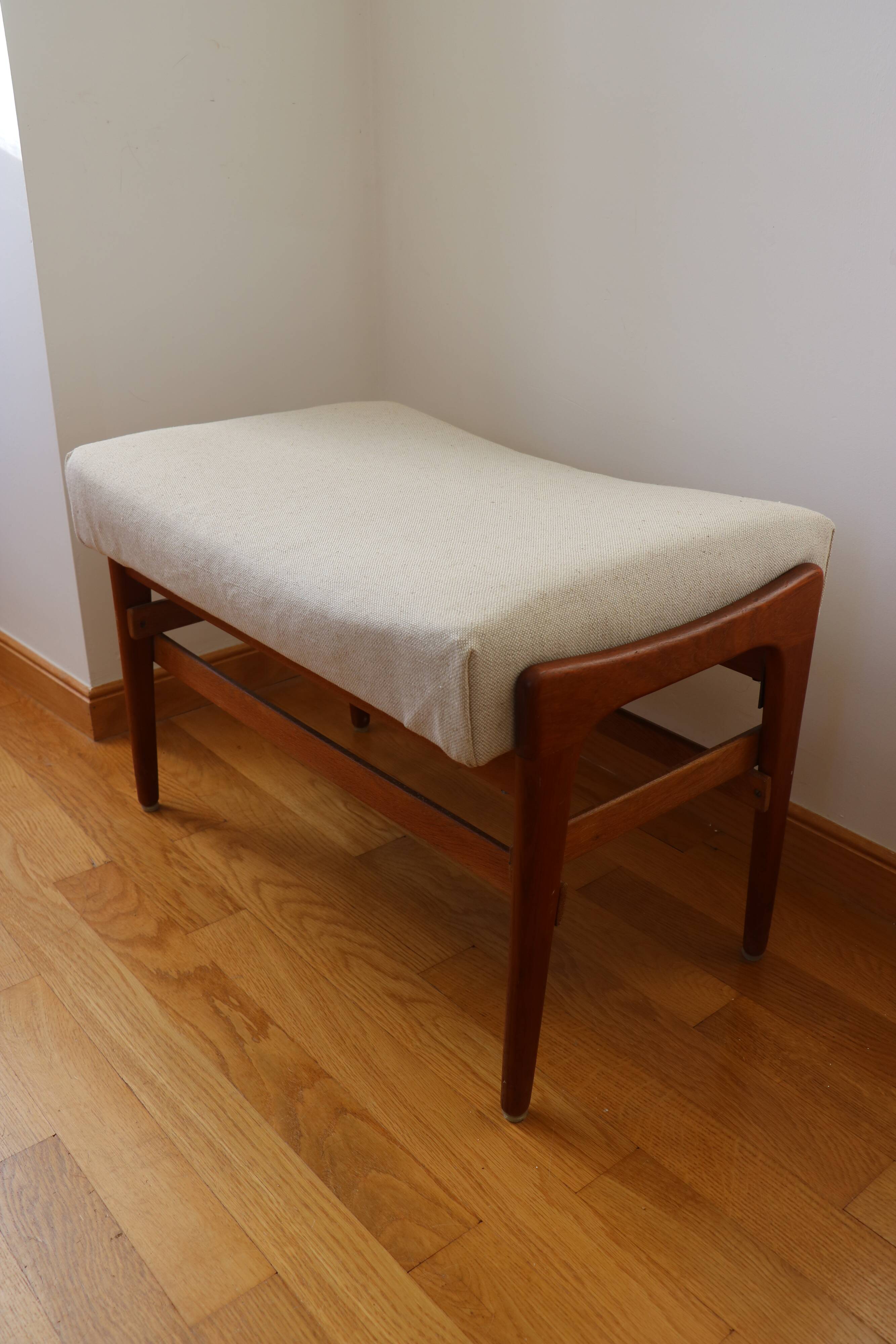 Scandinavian footrest, teak, 1960