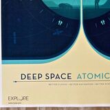 Impression d'après nasa deep space atomic clock blue