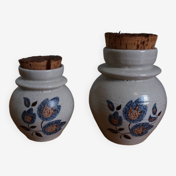 Earthenware stoneware pots from Saint Amand, Sologne model