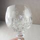Former cut, engraved crystal wine glass, Rogaska Gallia, Slovenia