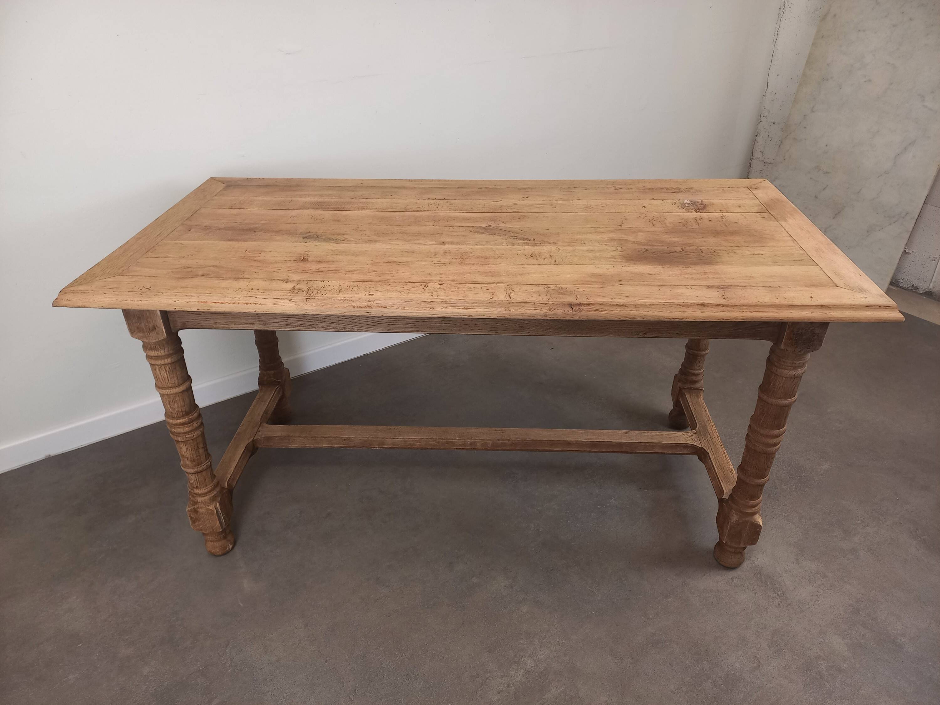 Oak farm table 158 cm