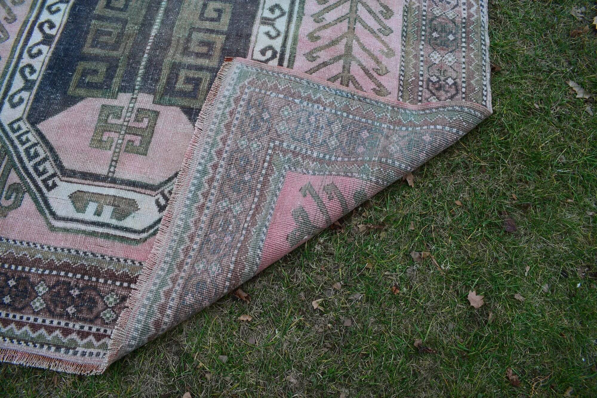 Vintage Turkish hallway rug 170x350 cm
