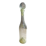 Old long Biot glass bottle