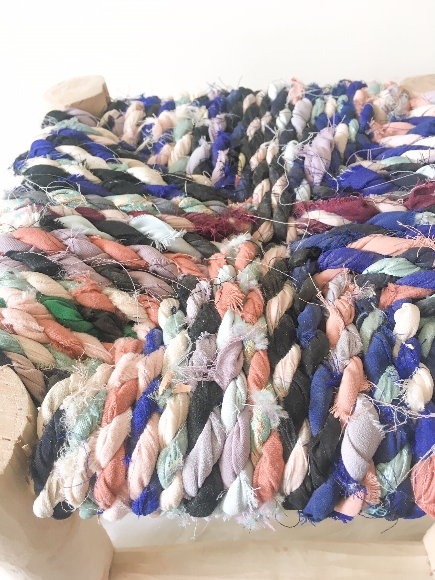 Mini tabouret boucherouite