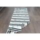 1970s Turkish Oushak Handmade Wool Cotton White Runner Rug 59x183