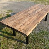 Early 20th century farmhouse table giant workbench